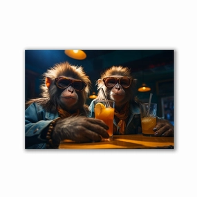 Twins Cheeky by Juliano de Araujo framed mural artwork