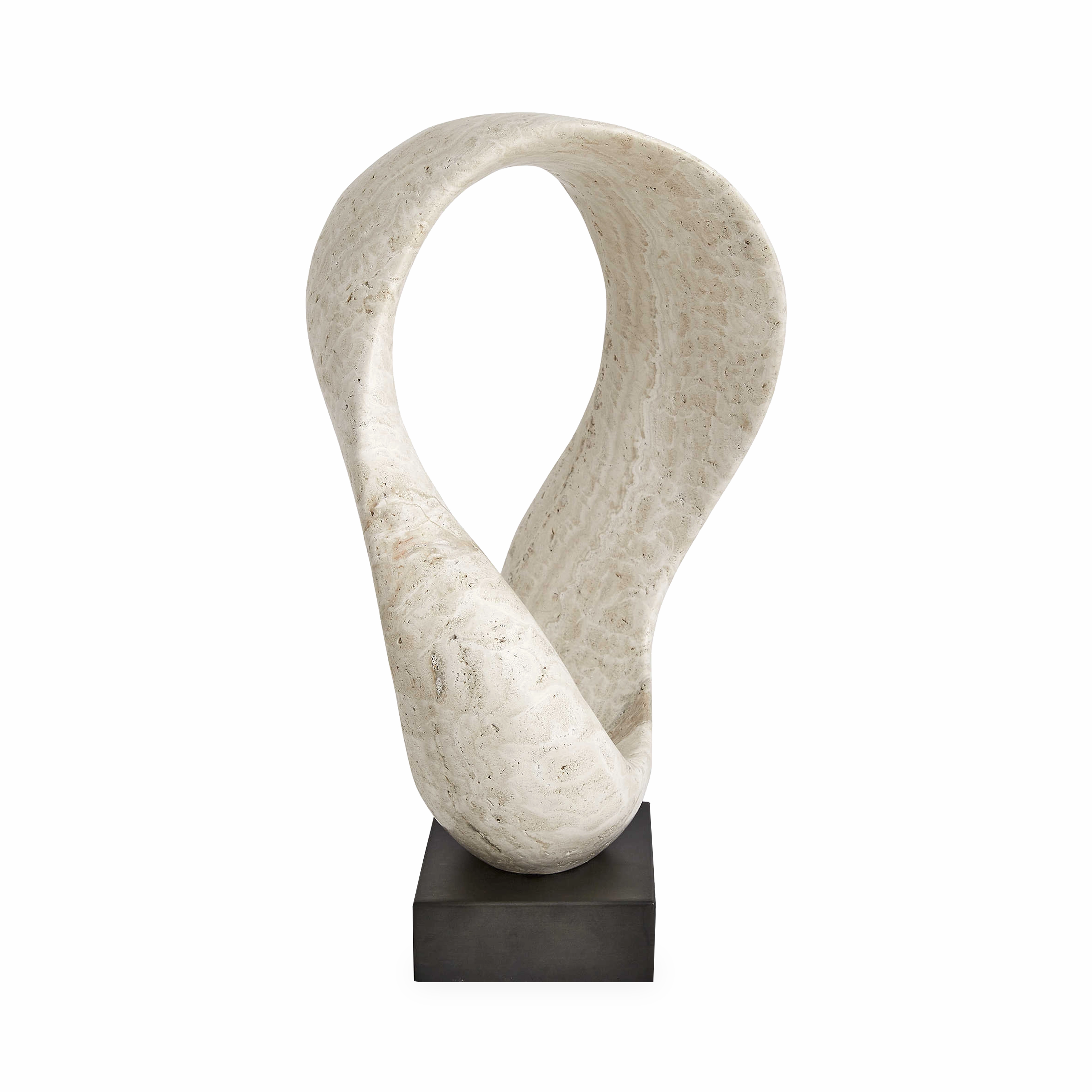 Twist Travertine Sculpture