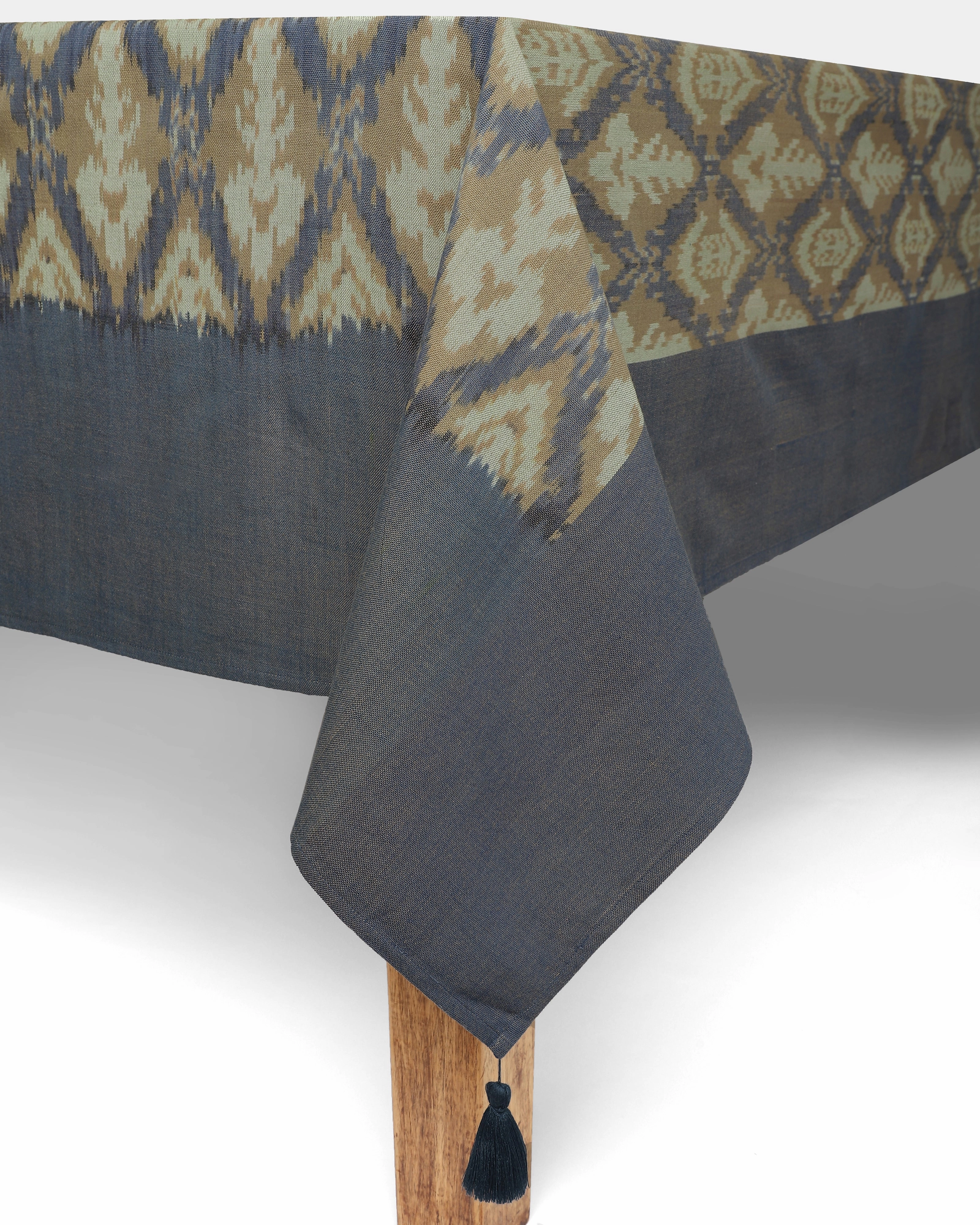 Udaya Warp Ikat Cotton Table Cover