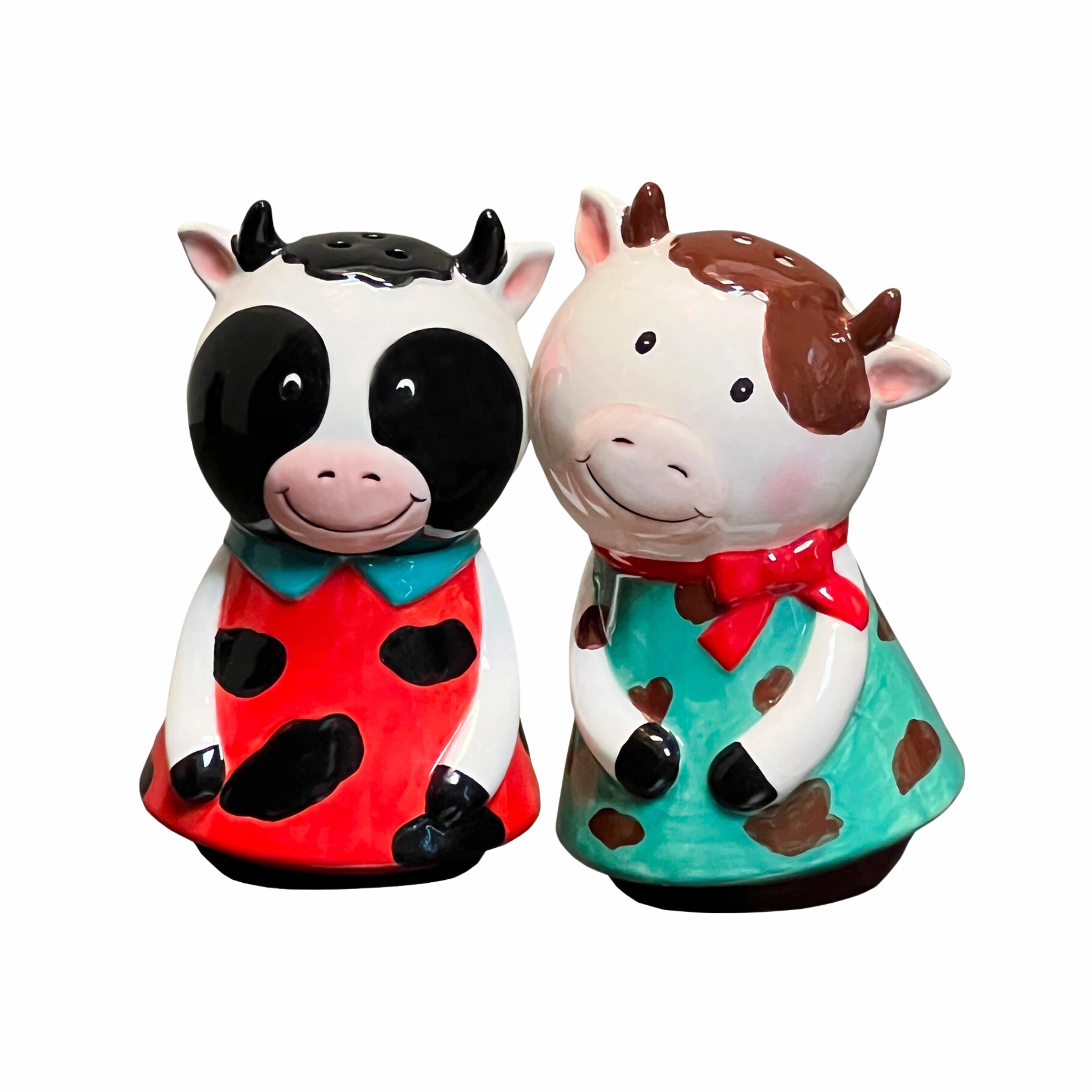 Udderly Cute Cows Salt & Pepper Set minimalist art object  