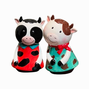 Udderly Cute Cows Salt & Pepper Set minimalist art object  