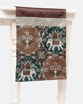 Uma Double Ikat Silk Table Runner ceramic table ornament