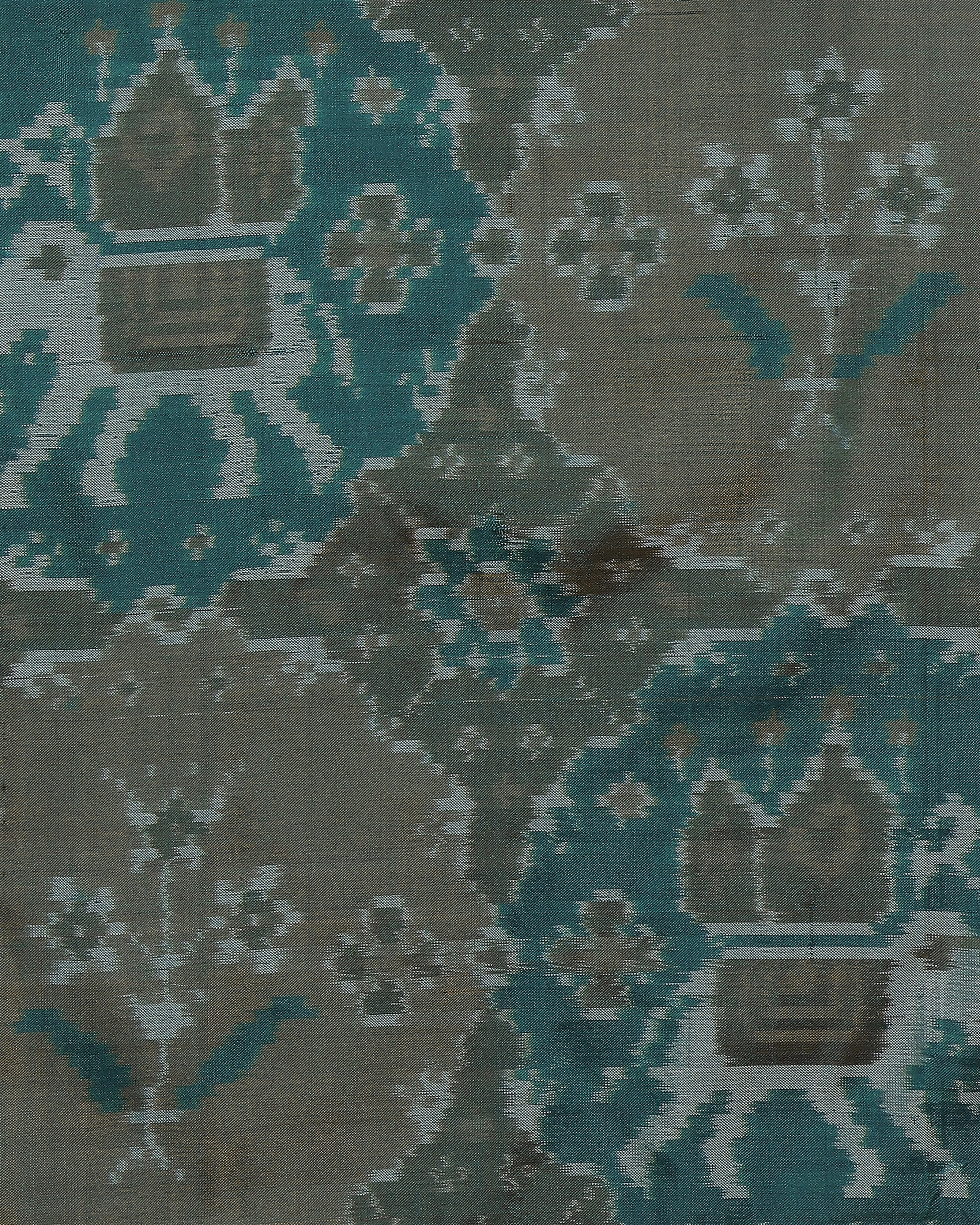Uma Warp Ikat Silk Table Runner
