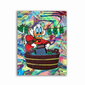 Uncle Scrooge by Sean Flores framed mural artwork