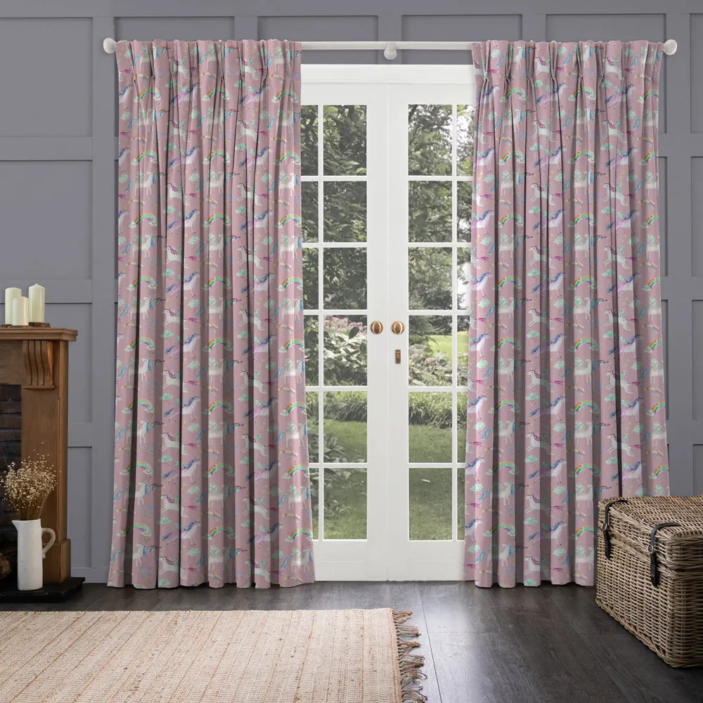 Unicorn Dance Printed Made to Measure Curtains Blossom
