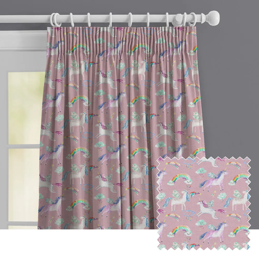 Unicorn Dance Printed Made to Measure Curtains Blossom chic floor carpet  