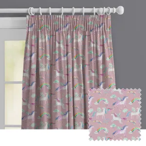 Unicorn Dance Printed Made to Measure Curtains Blossom chic floor carpet  
