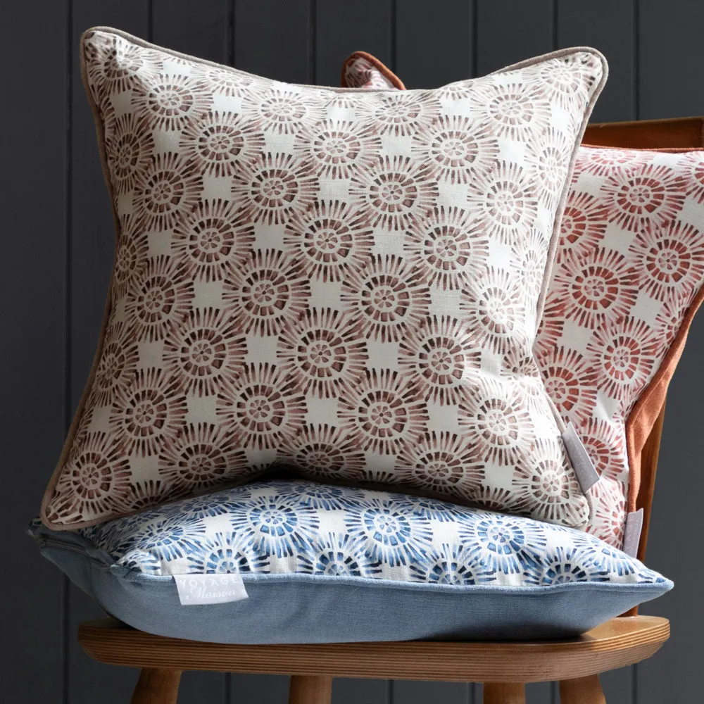 Vali Printed Piped Cushion Stone modern fashion rug  