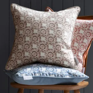 Vali Printed Piped Cushion Stone modern fashion rug  