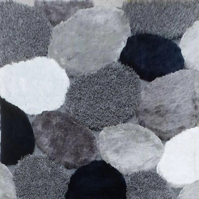 Vancouver Gray/Navy 5' X 7' Area Rug neutral everyday carpet
