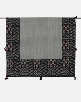 Vanita Warp Ikat Cotton Table Cover ceramic table ornament