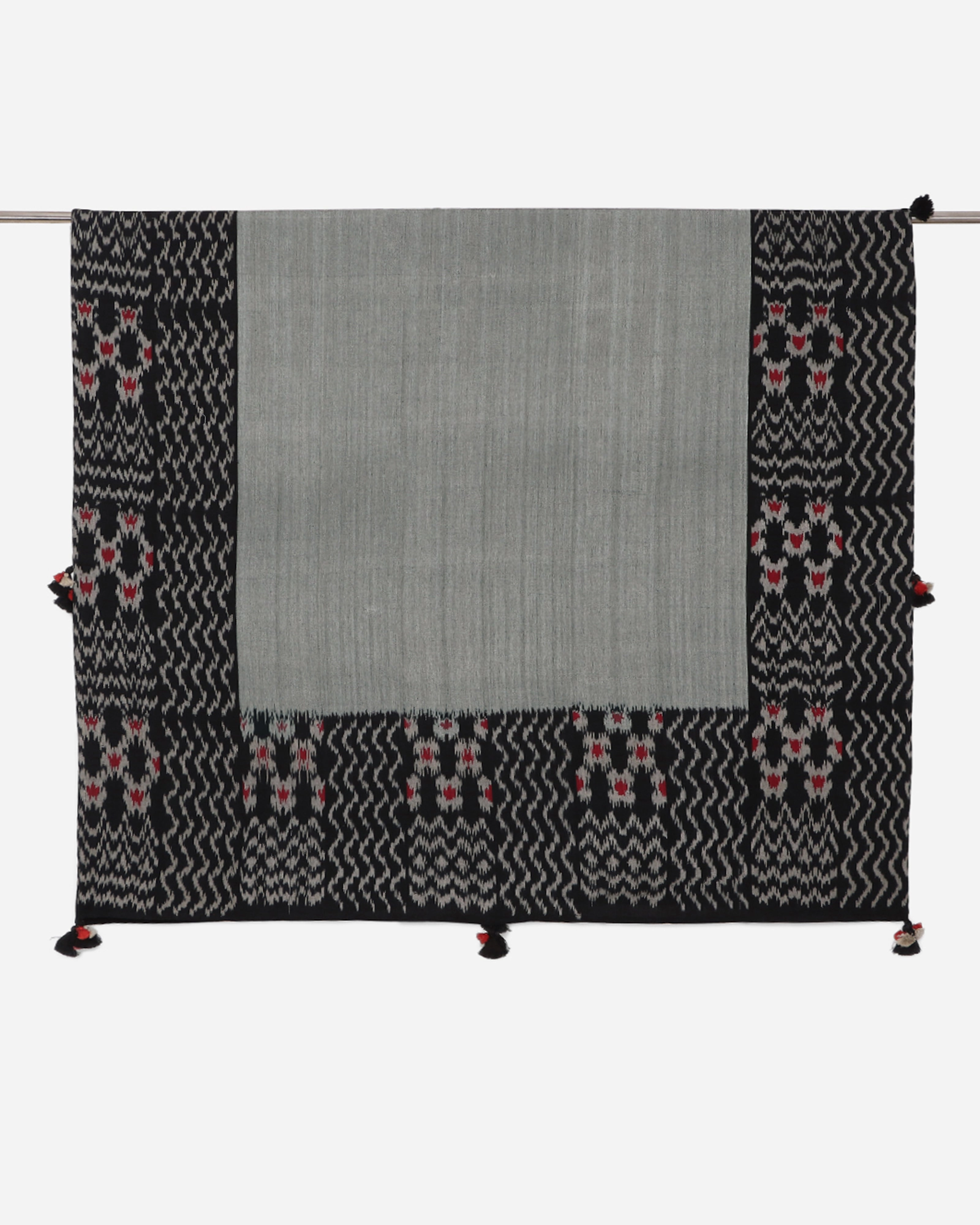 Vanita Warp Ikat Cotton Table Cover ceramic table ornament