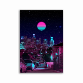 Vapor Night by Yagedan framed mural artwork