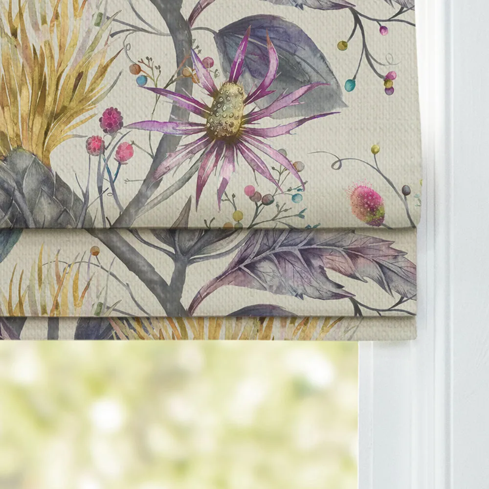 Varys Printed Cotton Made to Measure Roman Blinds Gold