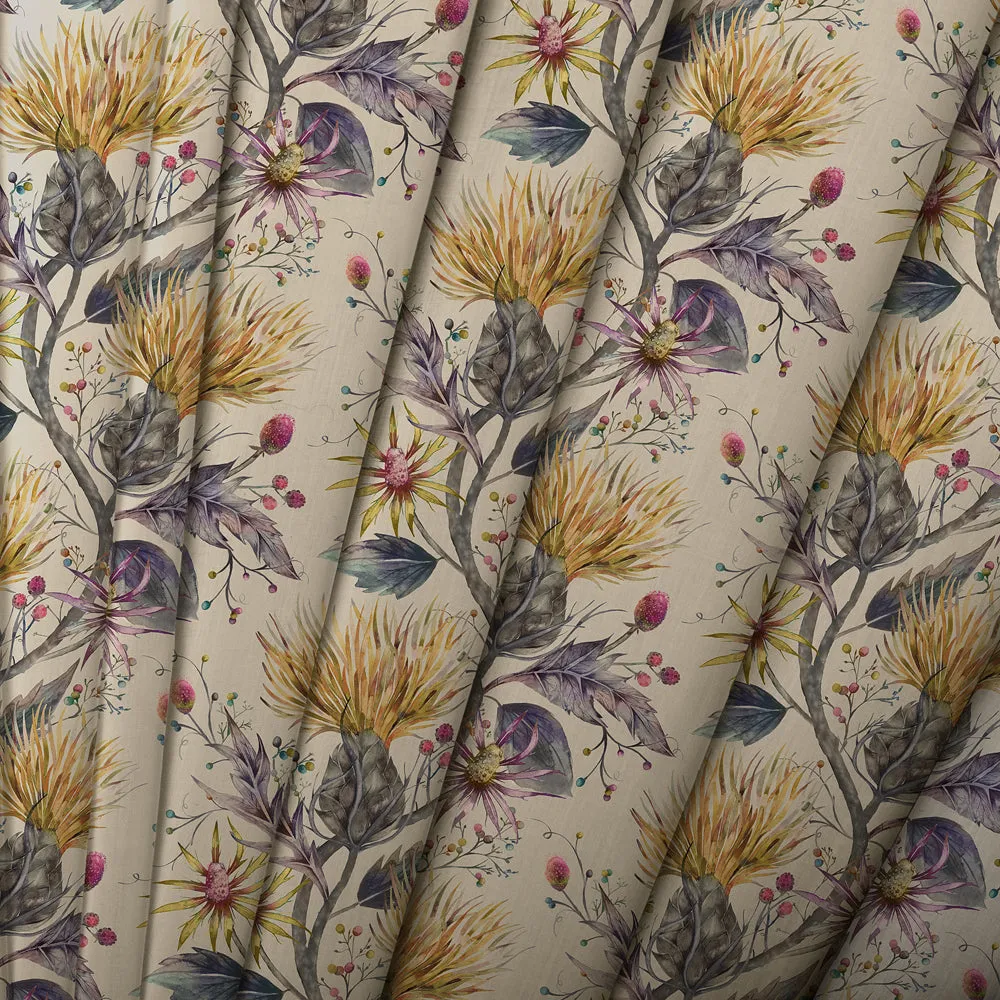 Varys Printed Cotton Made to Measure Roman Blinds Gold