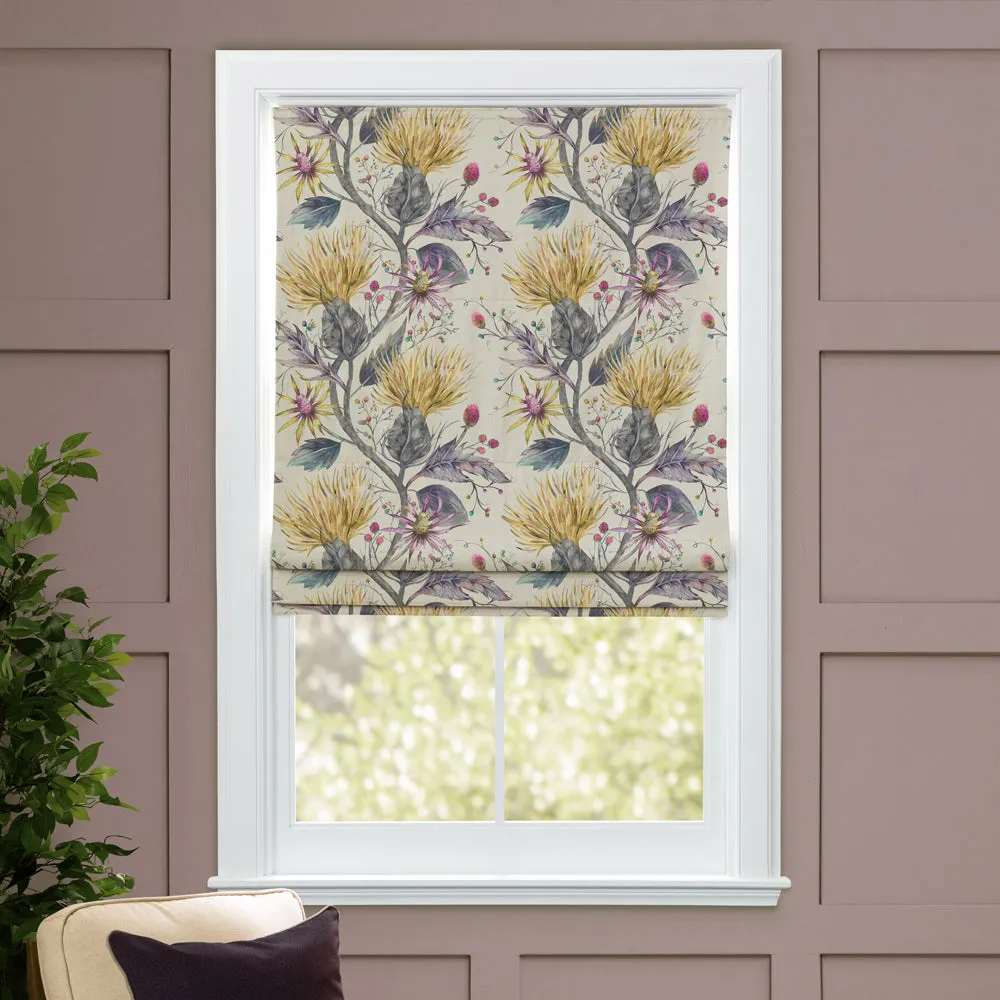 Varys Printed Cotton Made to Measure Roman Blinds Gold