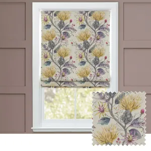 Varys Printed Cotton Made to Measure Roman Blinds Gold chic floor carpet  