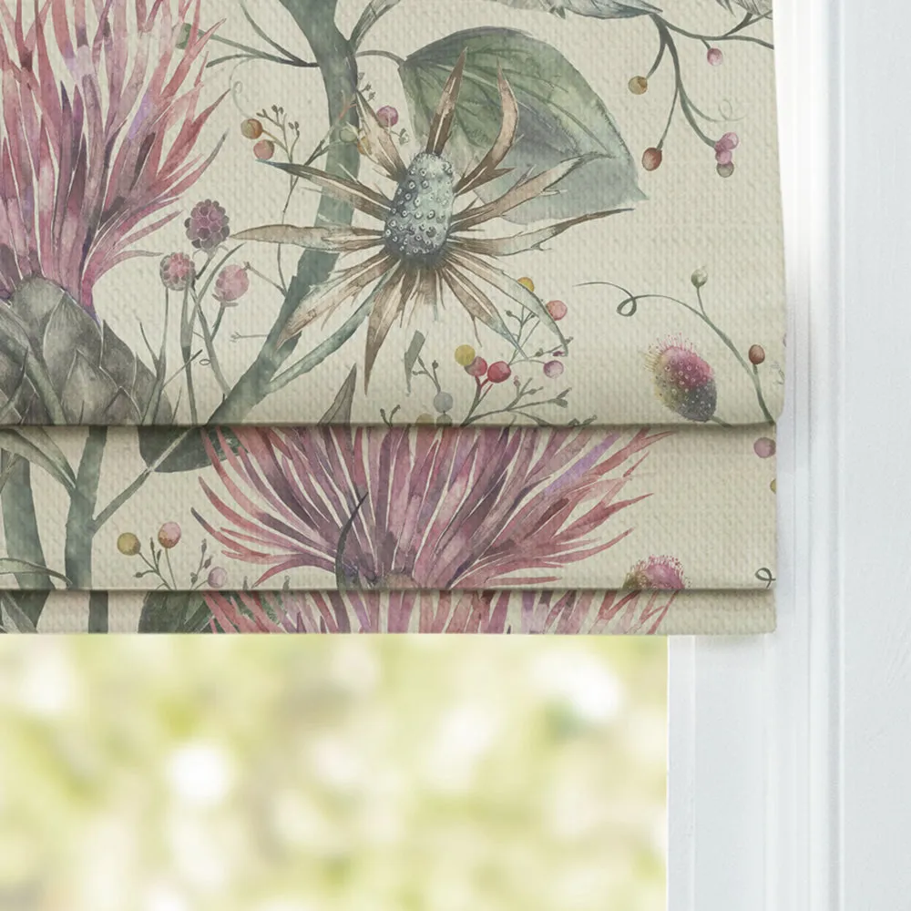 Varys Printed Cotton Made to Measure Roman Blinds Onyx