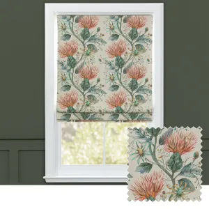 Varys Printed Cotton Made to Measure Roman Blinds Sapphire chic floor carpet  