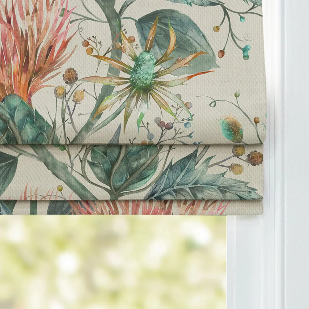 Varys Printed Cotton Made to Measure Roman Blinds Sapphire