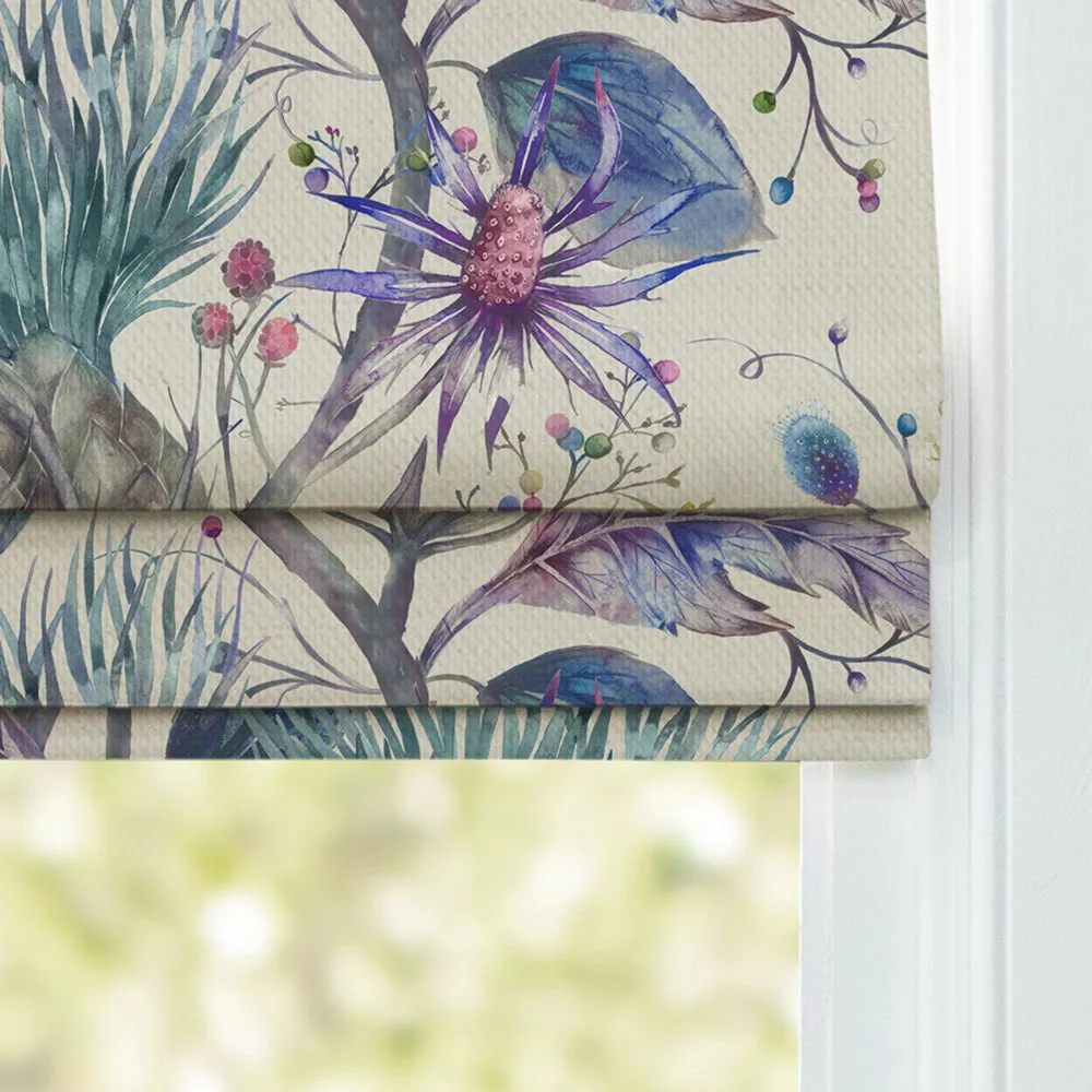 Varys Printed Cotton Made to Measure Roman Blinds Storm