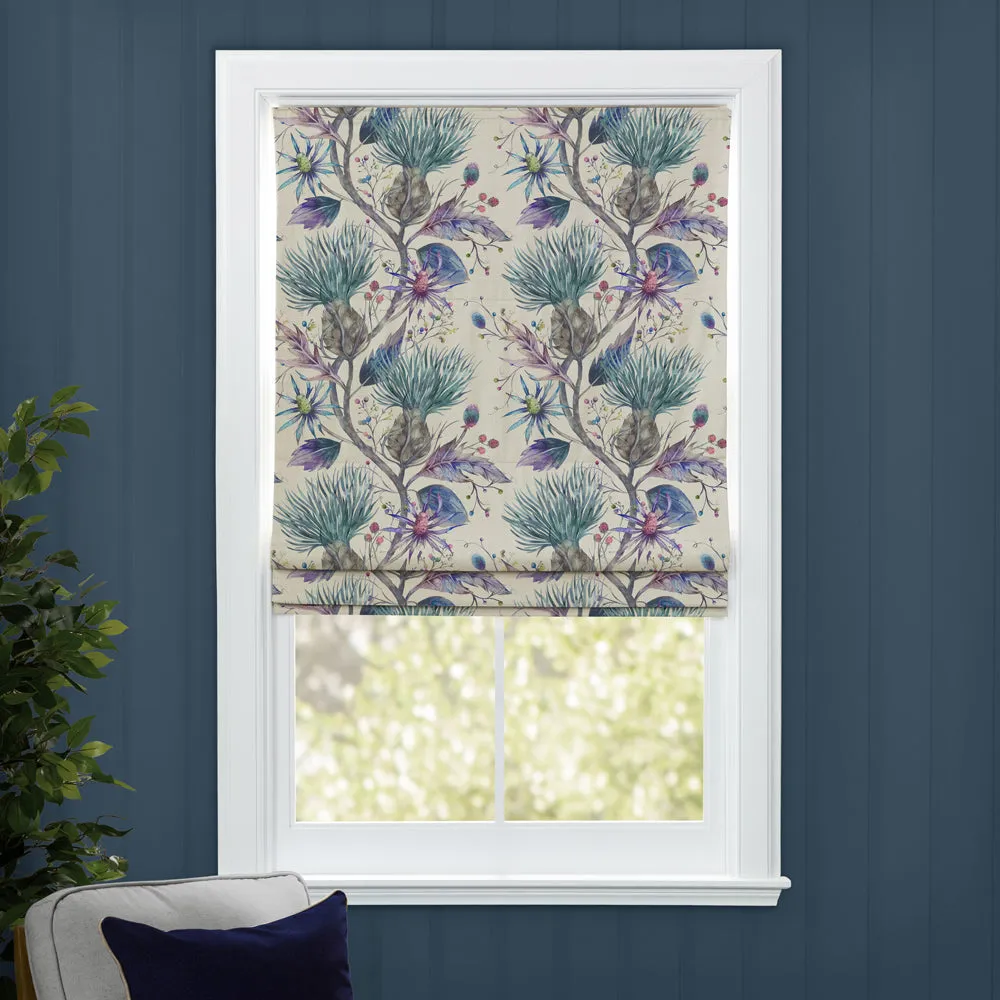 Varys Printed Cotton Made to Measure Roman Blinds Storm