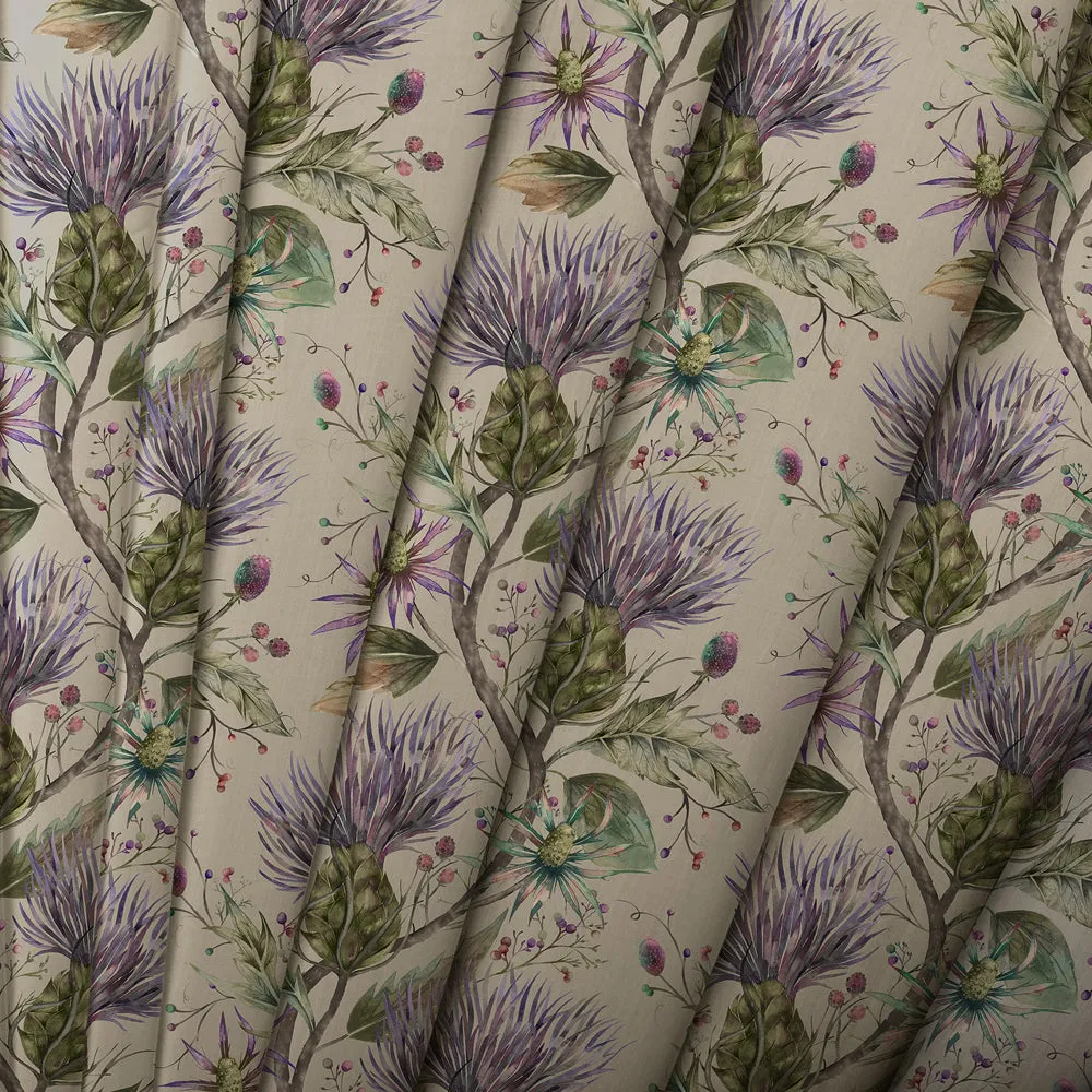 Varys Printed Cotton Made to Measure Roman Blinds Violet