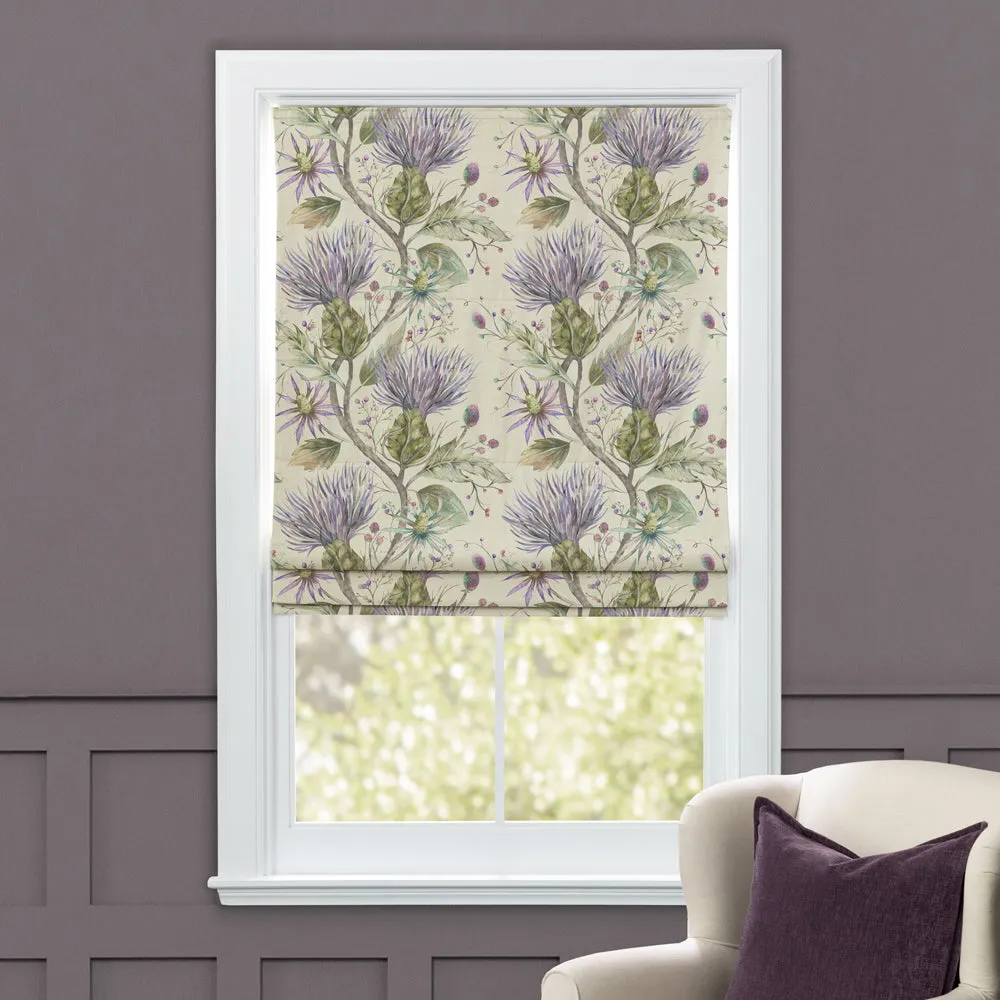 Varys Printed Cotton Made to Measure Roman Blinds Violet