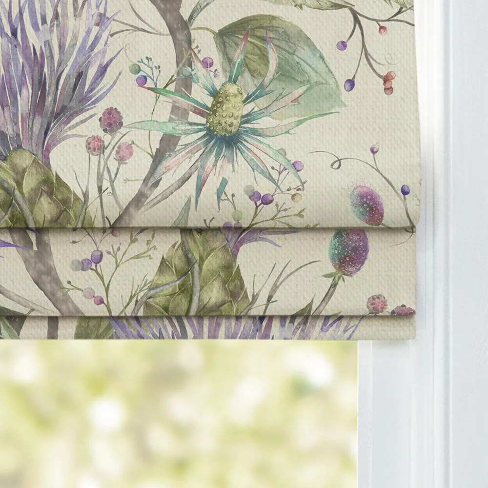 Varys Printed Cotton Made to Measure Roman Blinds Violet