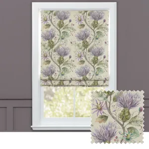 Varys Printed Cotton Made to Measure Roman Blinds Violet chic floor carpet  