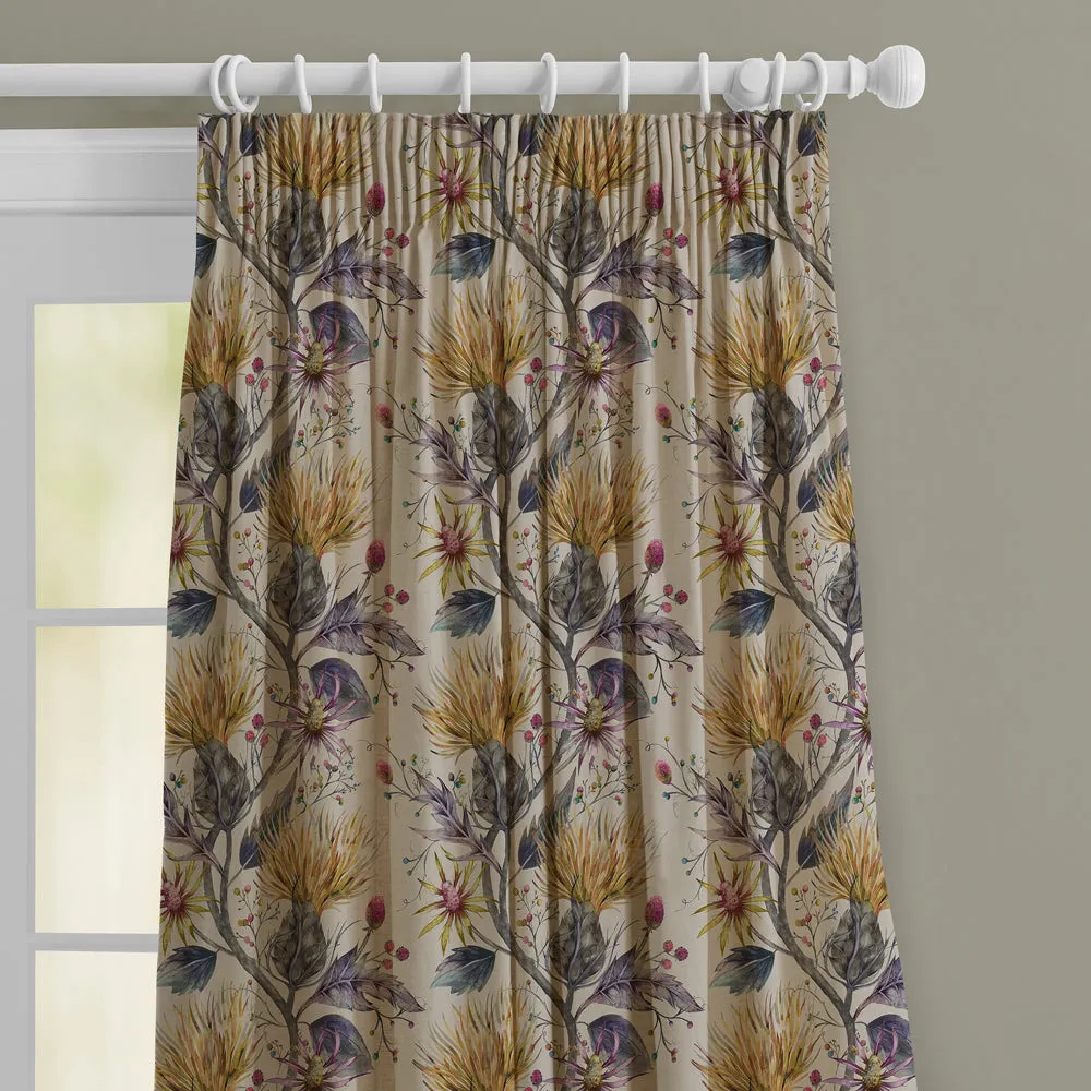 Varys Printed Made to Measure Curtains Gold