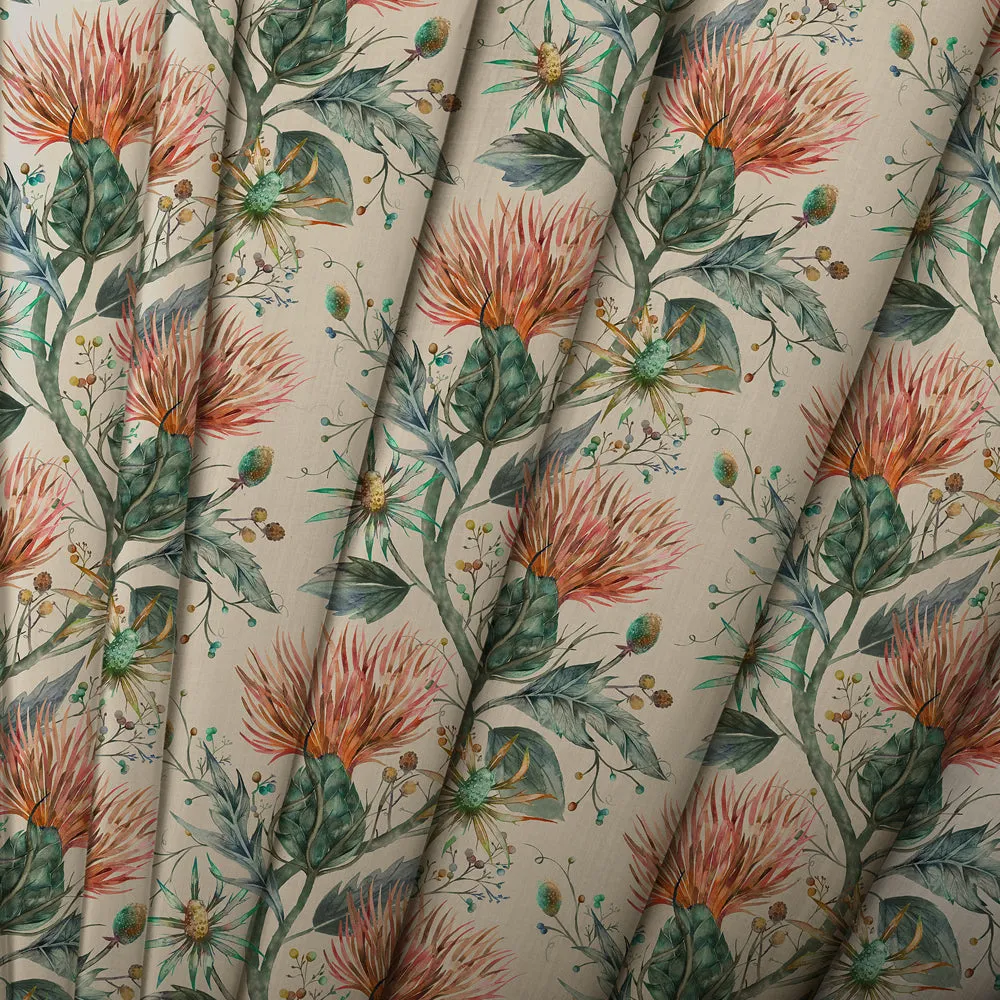 Varys Printed Made to Measure Curtains Sapphire