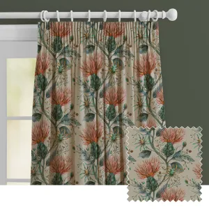 Varys Printed Made to Measure Curtains Sapphire chic floor carpet  