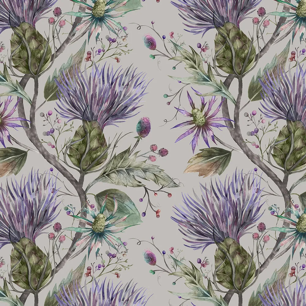 Varys Printed Made to Measure Curtains Violet
