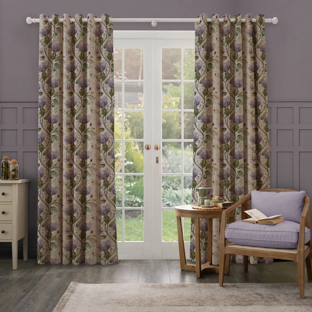 Varys Printed Made to Measure Curtains Violet