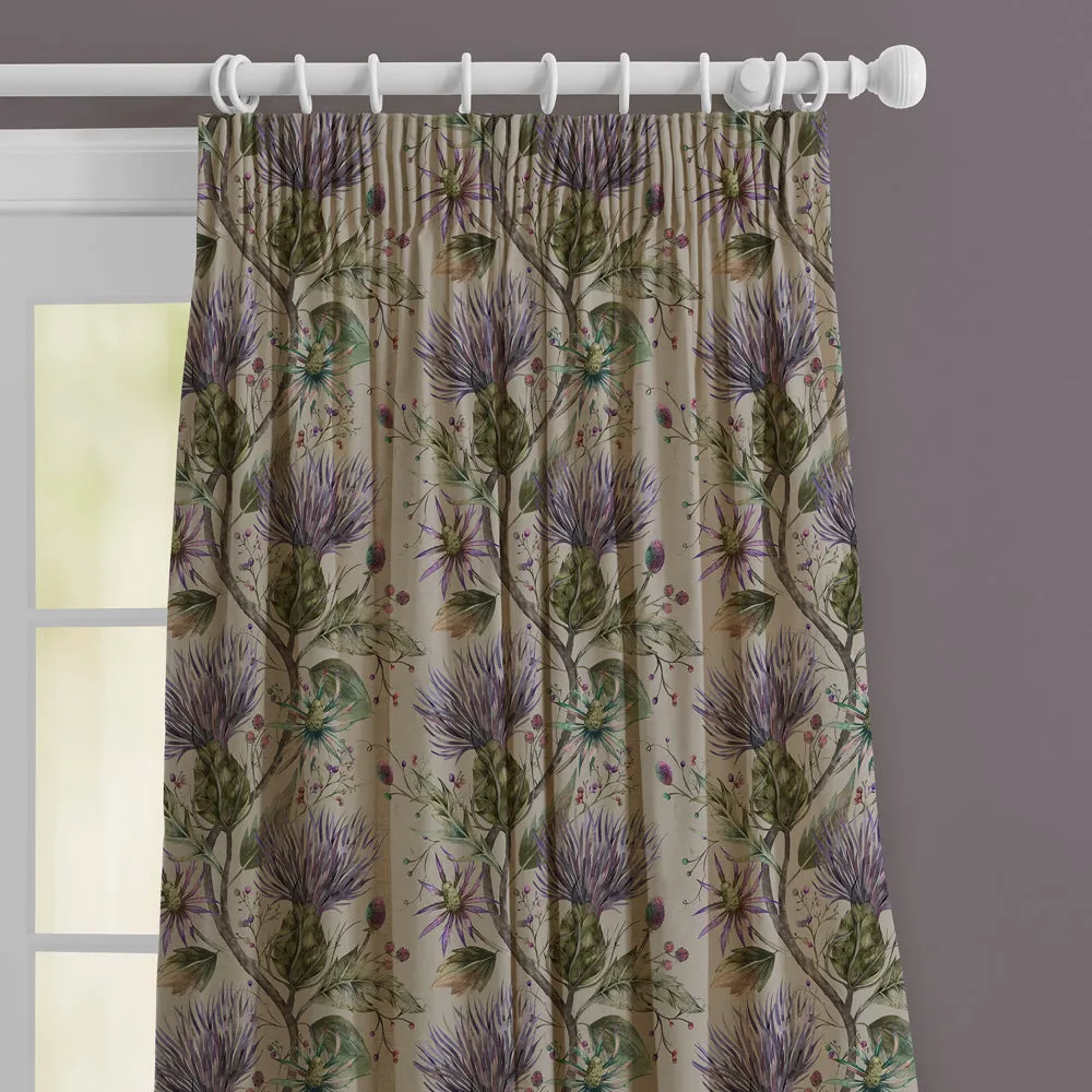 Varys Printed Made to Measure Curtains Violet
