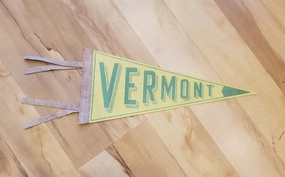 Vermont Felt Pennant minimalist art object  