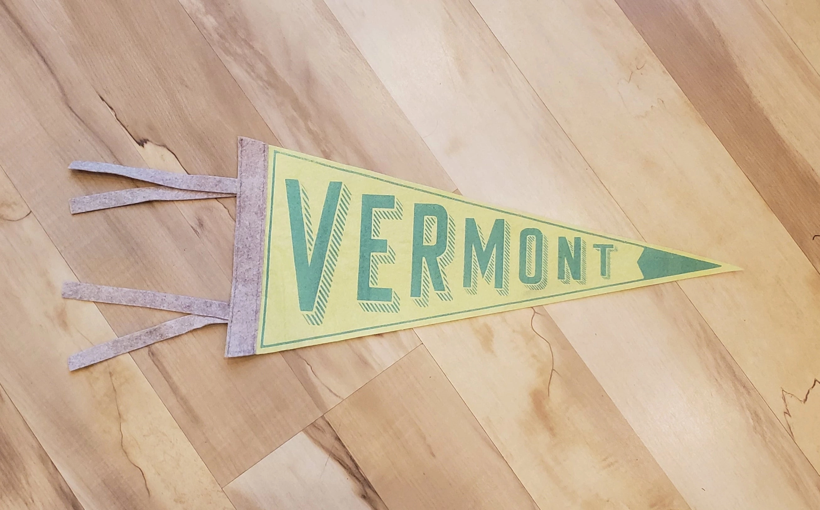Vermont Felt Pennant minimalist art object  