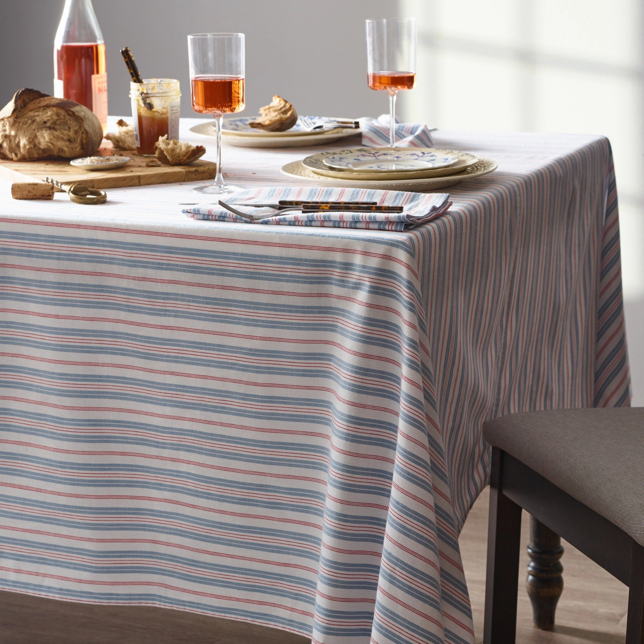 Vintage French Stripes Table Linen
