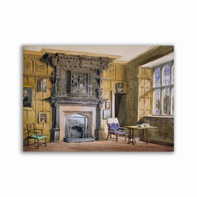 Vintage painting framed mural artwork