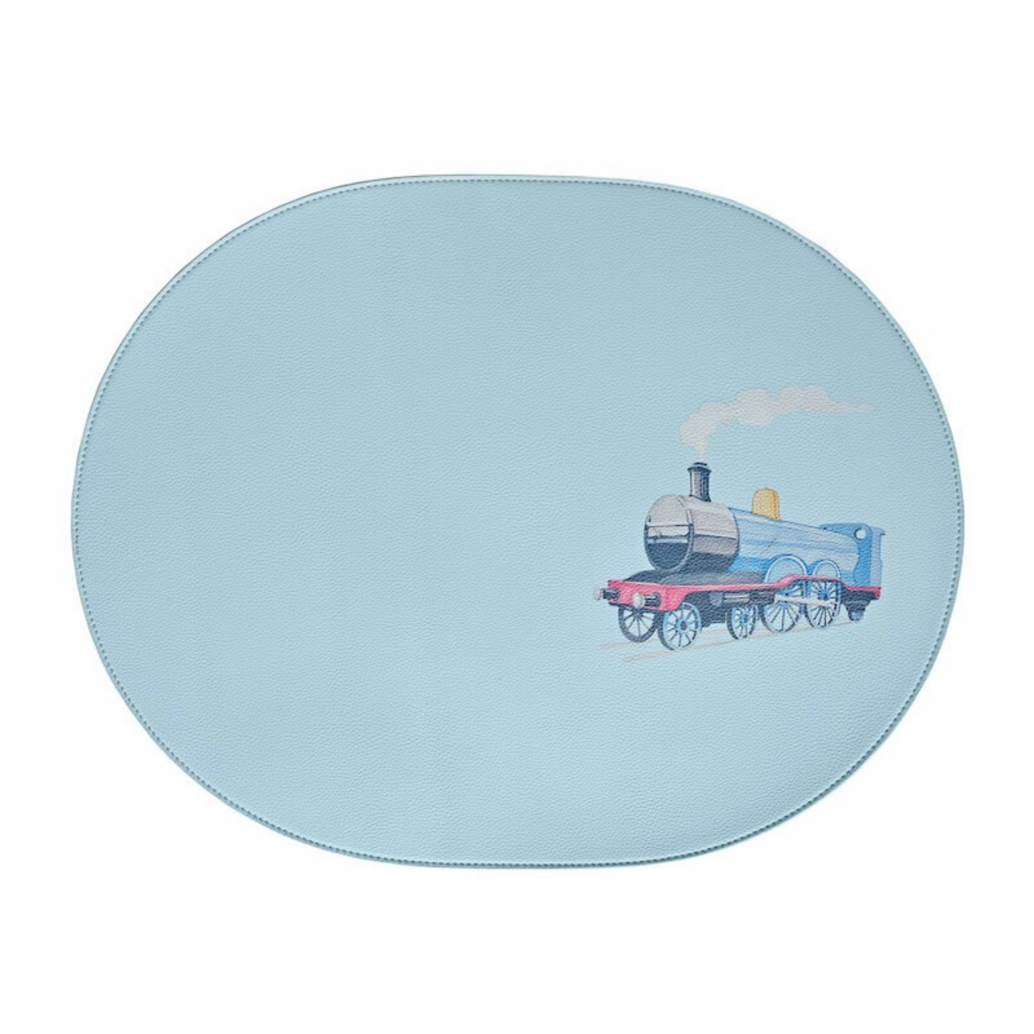 Vintage Transport Reversible Faux Leather Placemat