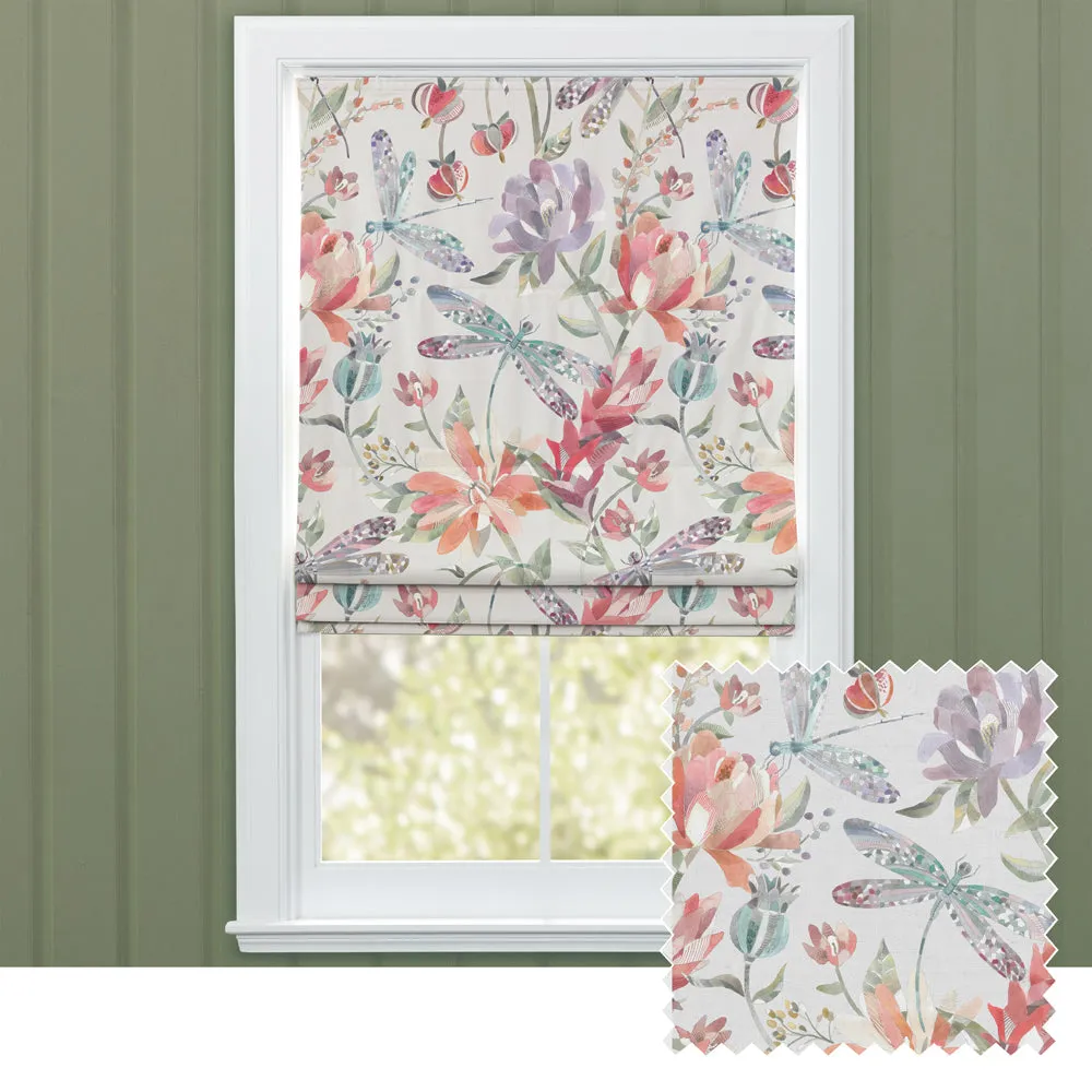 Volatus Printed Cotton Made to Measure Roman Blinds Cinnamon chic floor carpet  