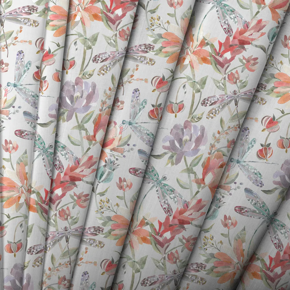 Volatus Printed Made to Measure Curtains Cinnamon
