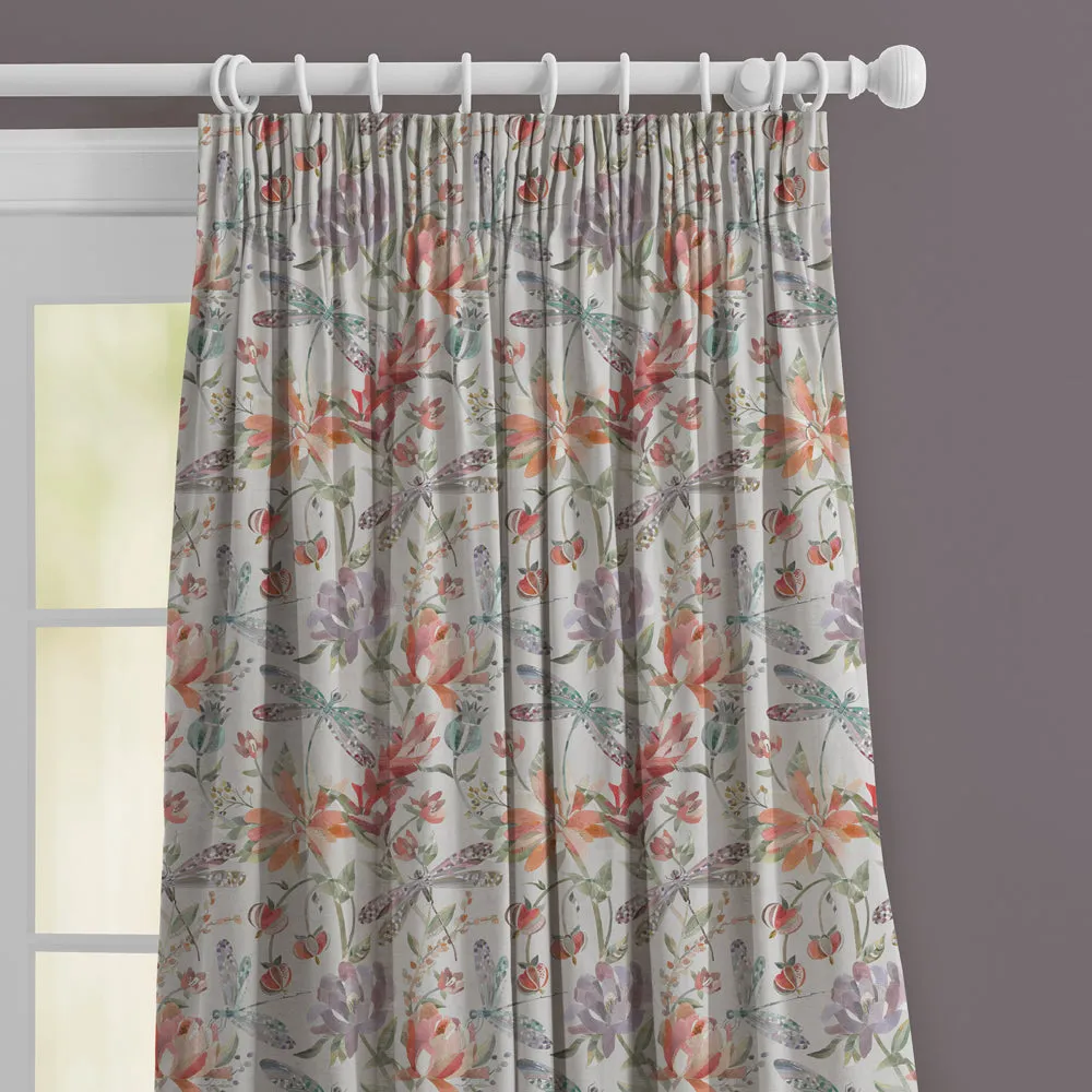 Volatus Printed Made to Measure Curtains Cinnamon