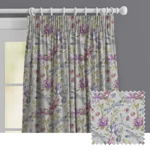 Volatus Printed Made to Measure Curtains Sorbet chic floor carpet  