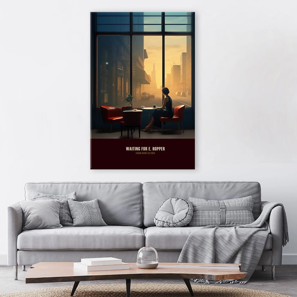 Waiting for Edward Hopper by Frank Daske 