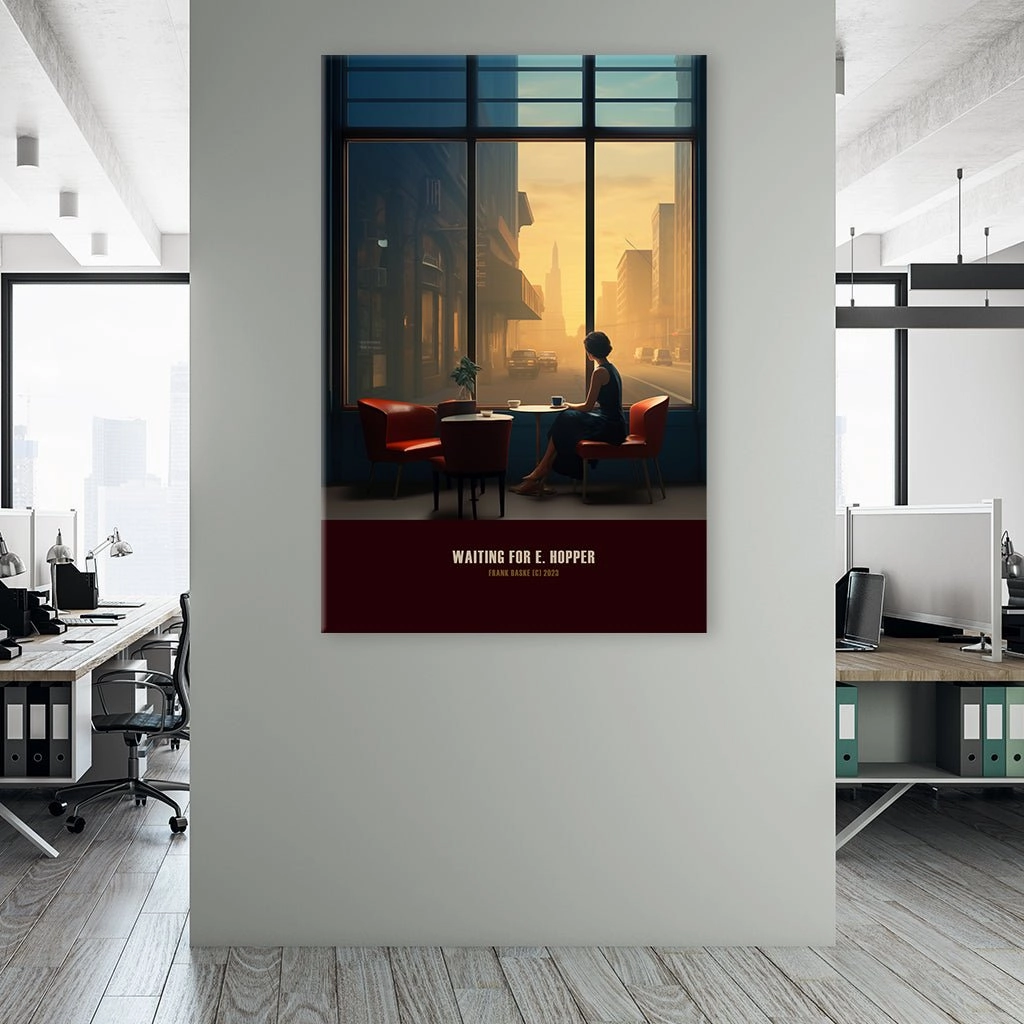Waiting for Edward Hopper by Frank Daske 