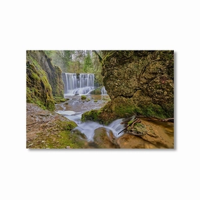 Waterfall by Nenad Jovic framed mural artwork