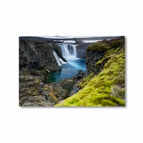 Waterfalls in Iceland by Nenad Jovic framed mural artwork