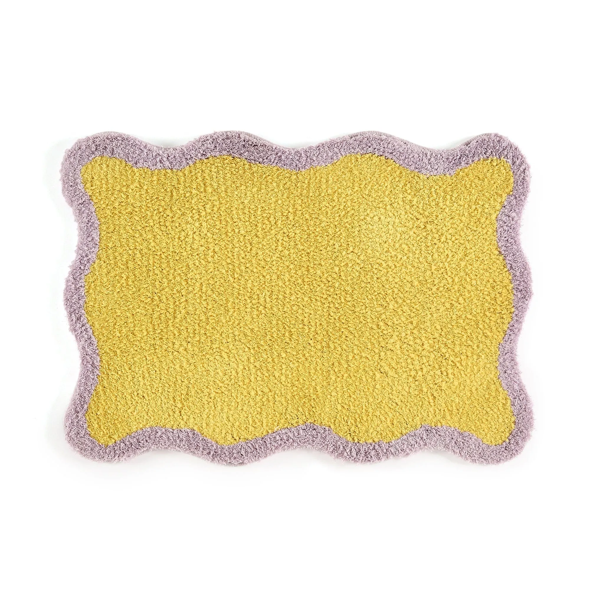Wave Frame Mat 700 X 500 Yellow X Purple neutral everyday carpet